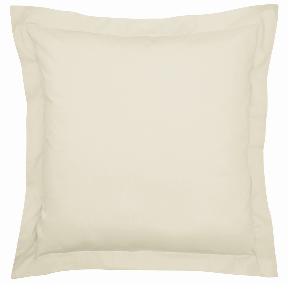 Plain Square Oxford Pillowcase By Bedeck of Belfast in Cashmere Cream